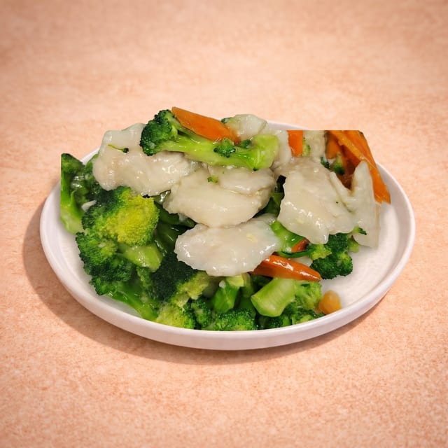 Cod Fillet w/ Broccoli (西蘭花班球).