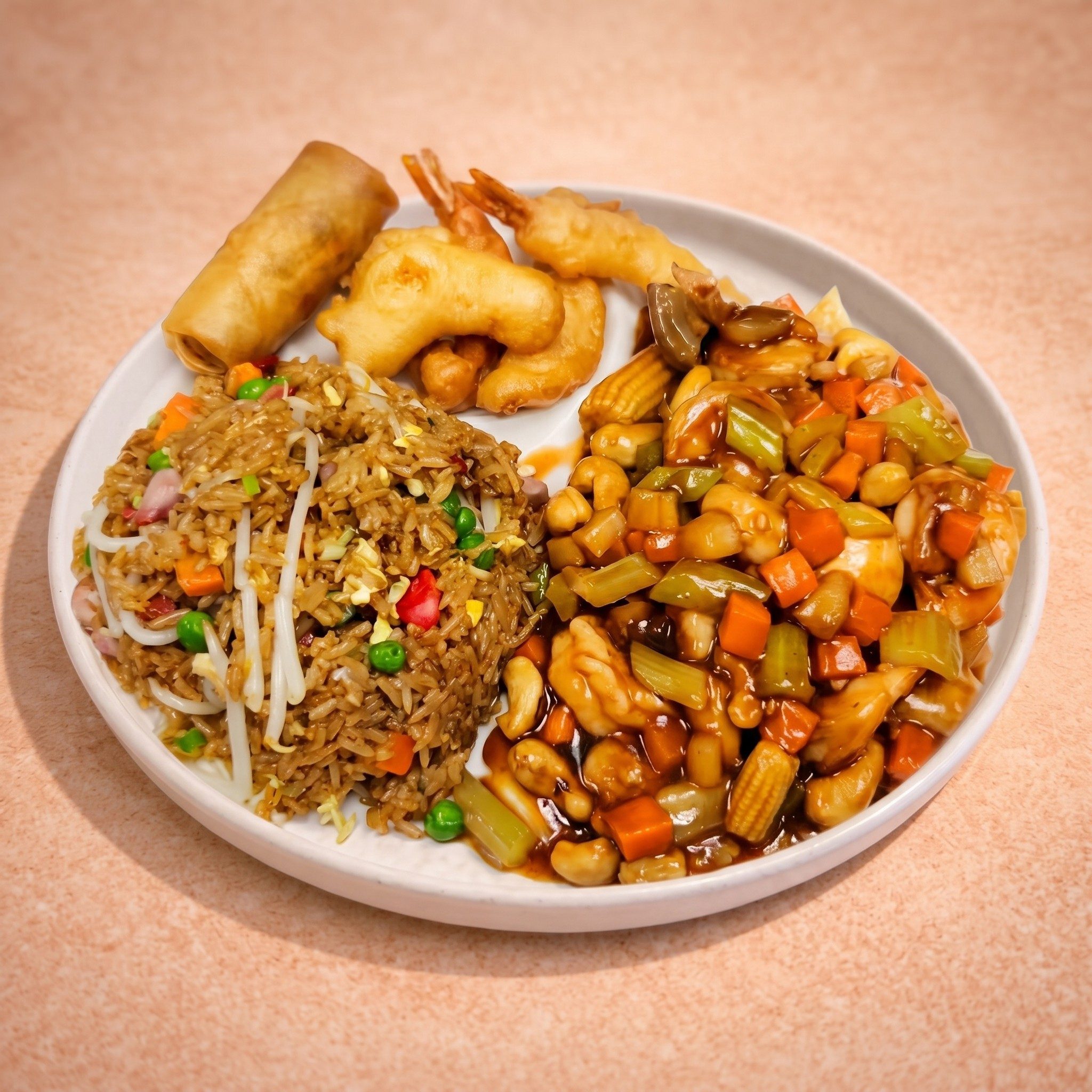 E15. Cashew Nut Prawns (E-腰果蝦球).