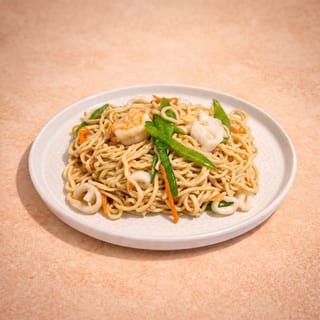 Yee Mein w/ Mixed Seafood (海鮮炆伊面)