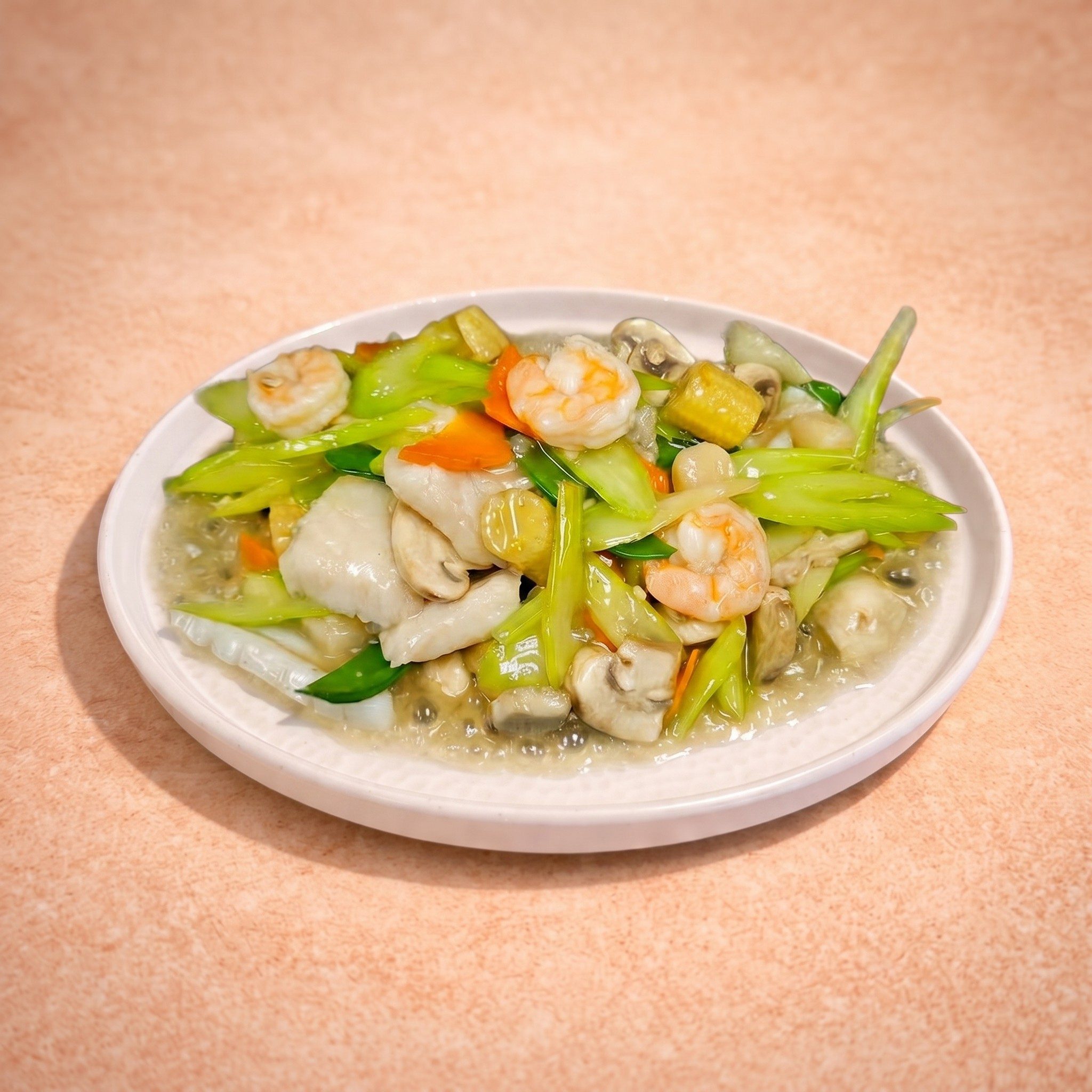 Volcano Plate Mixed Seafood (鐵板海鮮).
