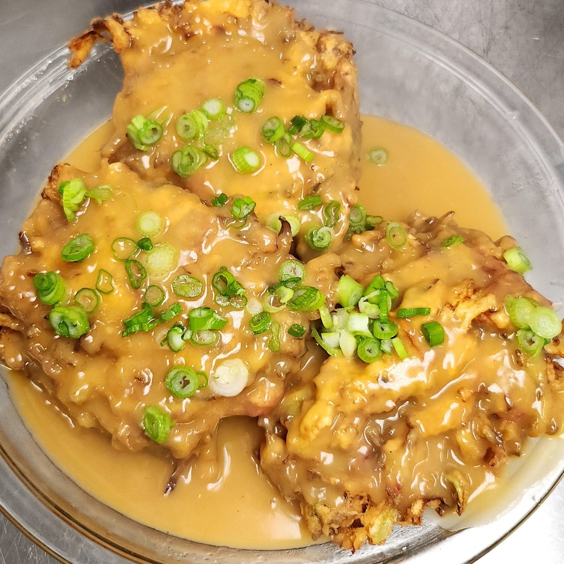 BBQ Pork Egg Foo Young (叉燒芙蓉蛋).