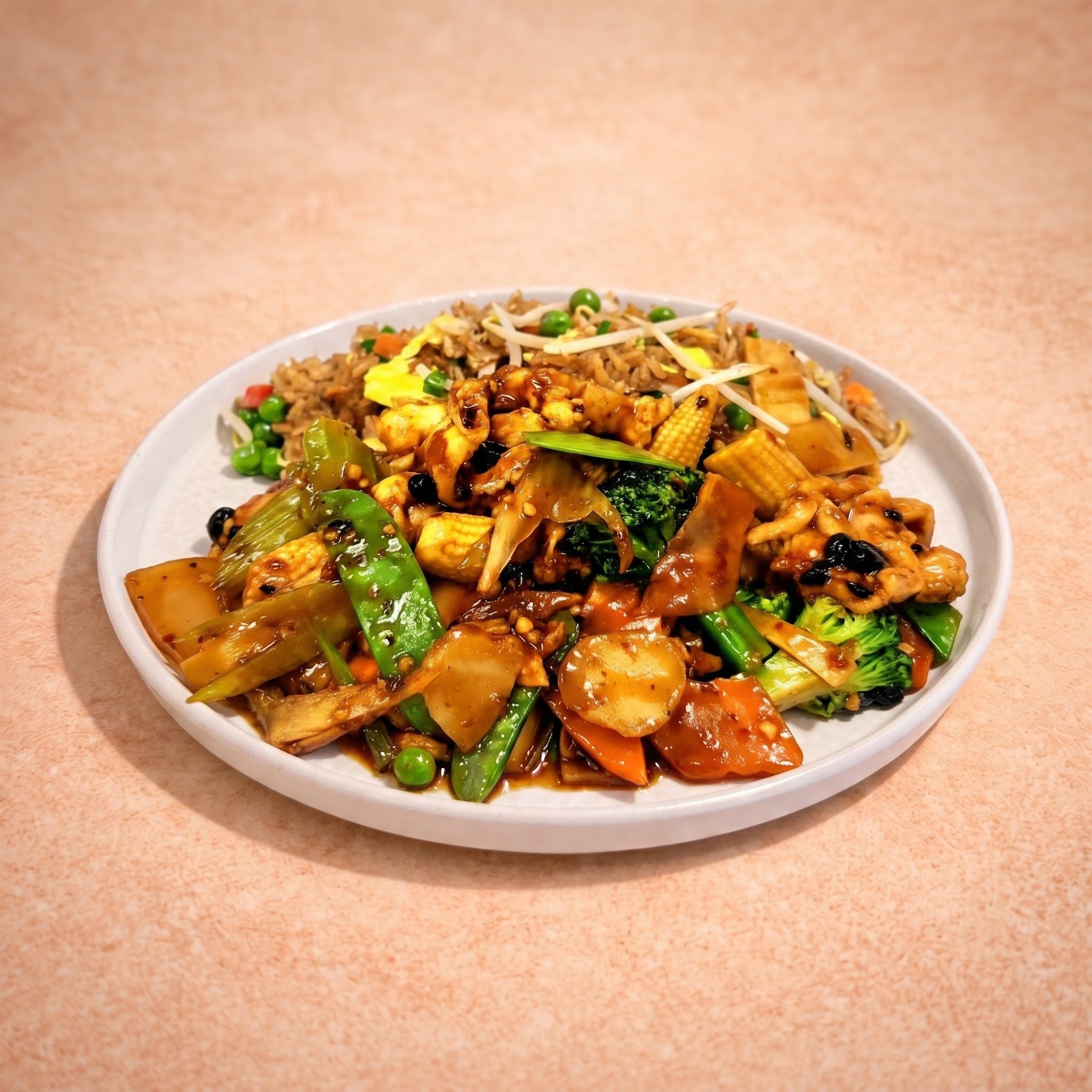 E2. Hunan Beef or Chicken (E-湖南).