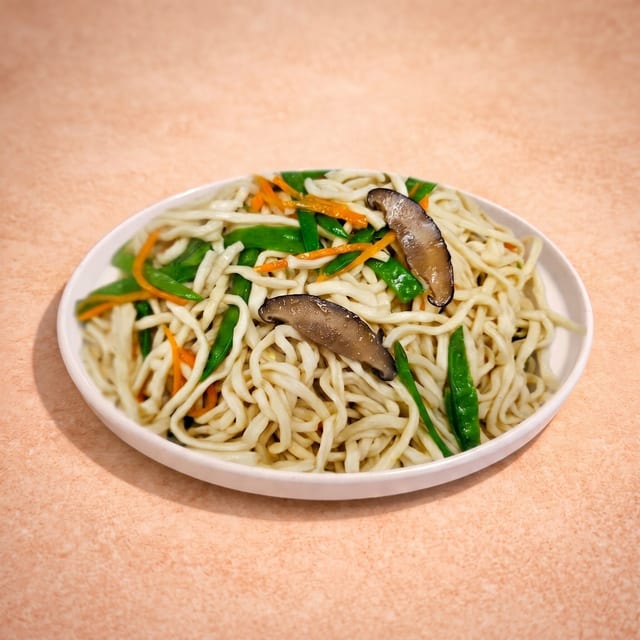 北菇干燒伊面 Yee Mein with Chinese Mushroom.