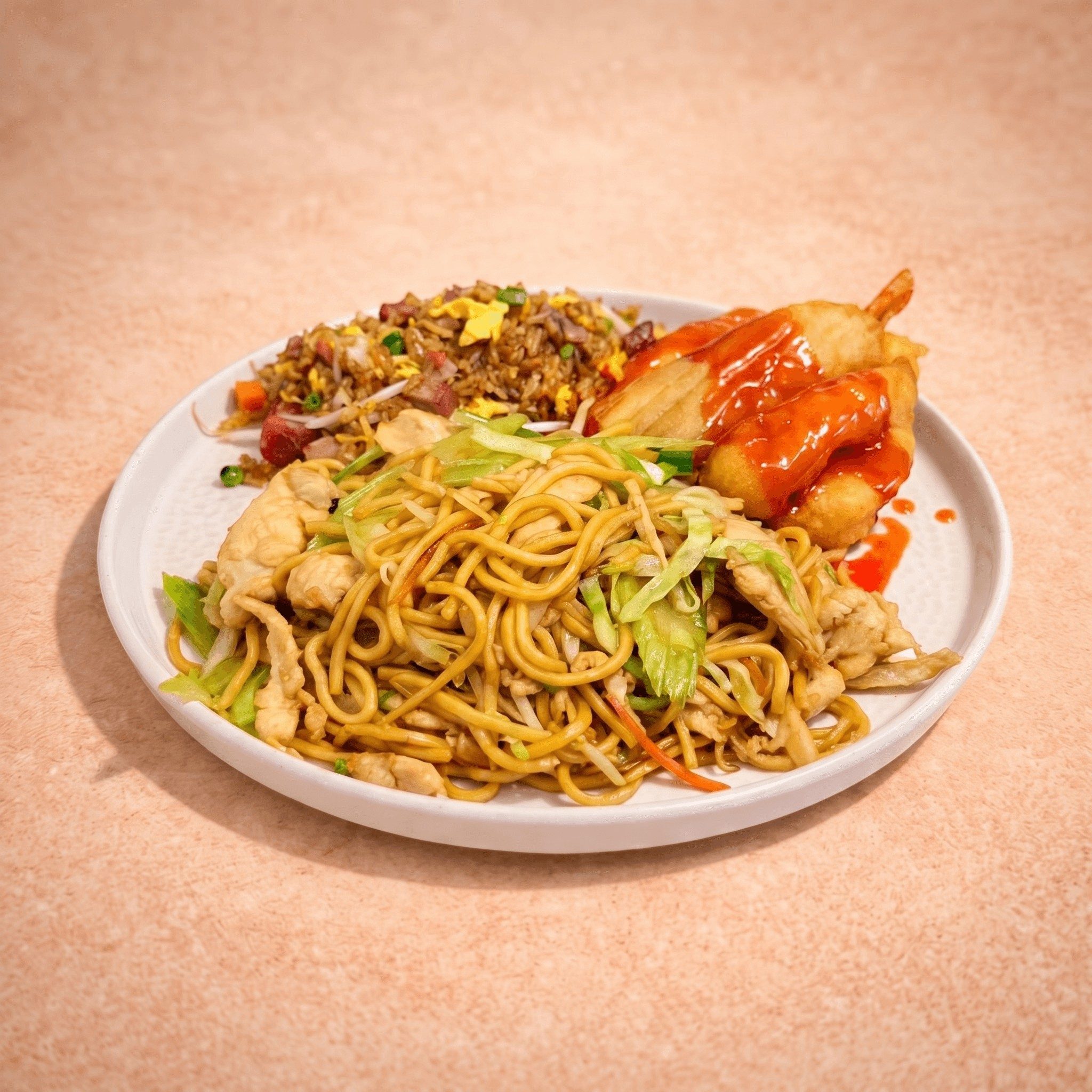 L3. Chicken or Pork Lo Mein (午-撈面).