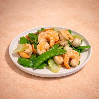 Prawns w/ Snow Peas (雪豆蝦球)